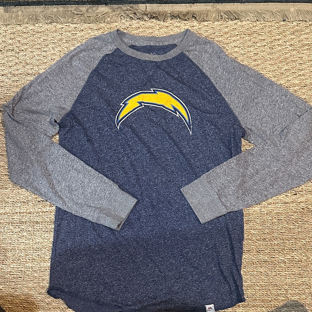 Majestic Heathered Navy Tee - Picture 1 of 5